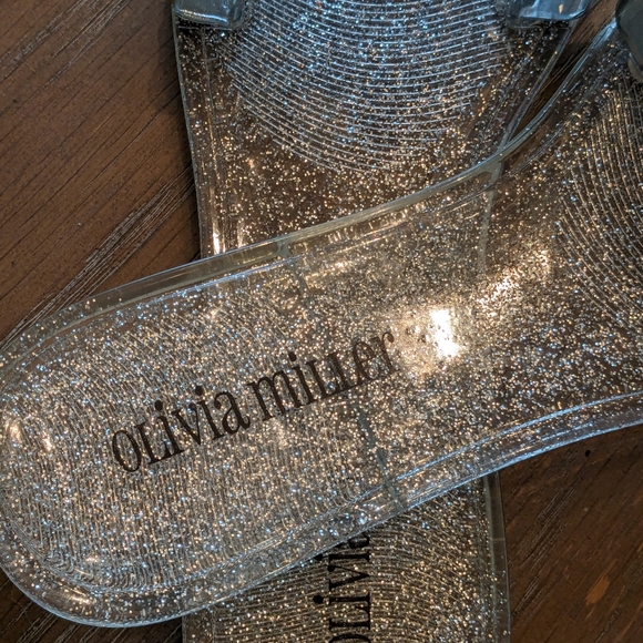 Gorgeous New Sparkly Sandals With Faux AB Rhinestones, SZ 6 - Picture 5 of 10